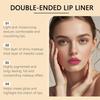 Zephoco Rose Pink Double-Ended Lip Liner & Concealer Stick for Natural Makeup - Smooth, Girlish Pink Pencil
