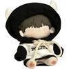 YUYAKESHI Cotton Doll Clothes, Doll Clothes, Change of Clothes for 20cm Plush Toys, Loose Fit, Hooded Hoodie, Cute Cow Doll Outfit with Horns, Plush