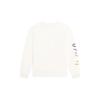 Li Ning Sports Lifestyle Series Side Logo Letter Print Warm Fleece Crew Neck Pullover Long Sleeve Sweatshirt Unisex Sweatshirt Off-White AWDSF77-2