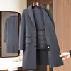 FAPAI Men's Double-Faced Wool Mid-Length Overcoat