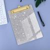 15*10 см планшет с зажимом для записей блокнот с отрывными листами файл для записей зажимы держатель бумаги акриловый планшет для записей блокнот офис школьные принадлежности