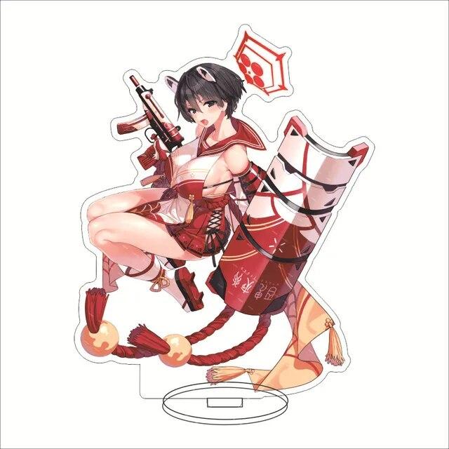 Blue Archive Hyakkiyakou School Acrylic Stand Characters Kasuga Tsubaki Waraku Chise Kuda Izuna Desk Display Standing Ornament