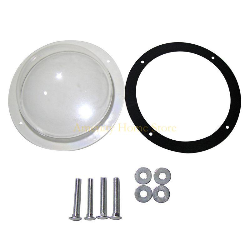F26C 12'' Окно для домашней собаки Прочный акриловый питомец для кошки Оконный забор Куполообразная вставка Декор забора Внешний смотровой элемент для домашних кошек Делать