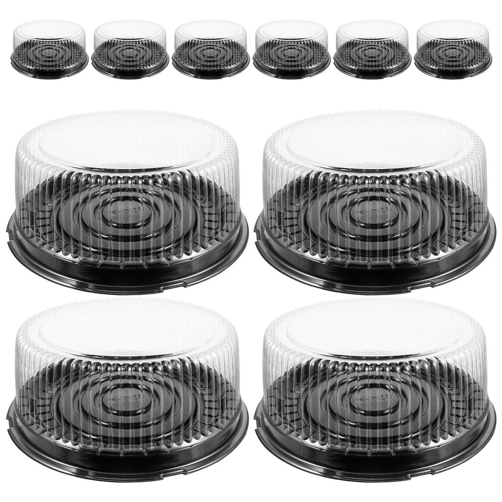 10 шт. Коробка для торта, свадебные коробки, контейнеры для демонстрации, пластиковые с крышками, упаковка для пирогов и десертов, ручная работа, слайс, переноска для питомца