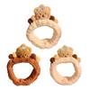 Lovely Plush Bear Headband for Adult Teens Face Washing Birthday Party Gathering Headpiece Women Skincare Hair Accessory
