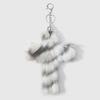 Plush Keychain Accessories Zebra Print Bag Pendant Aesthetic Cross Keychain  Goth Jewelry