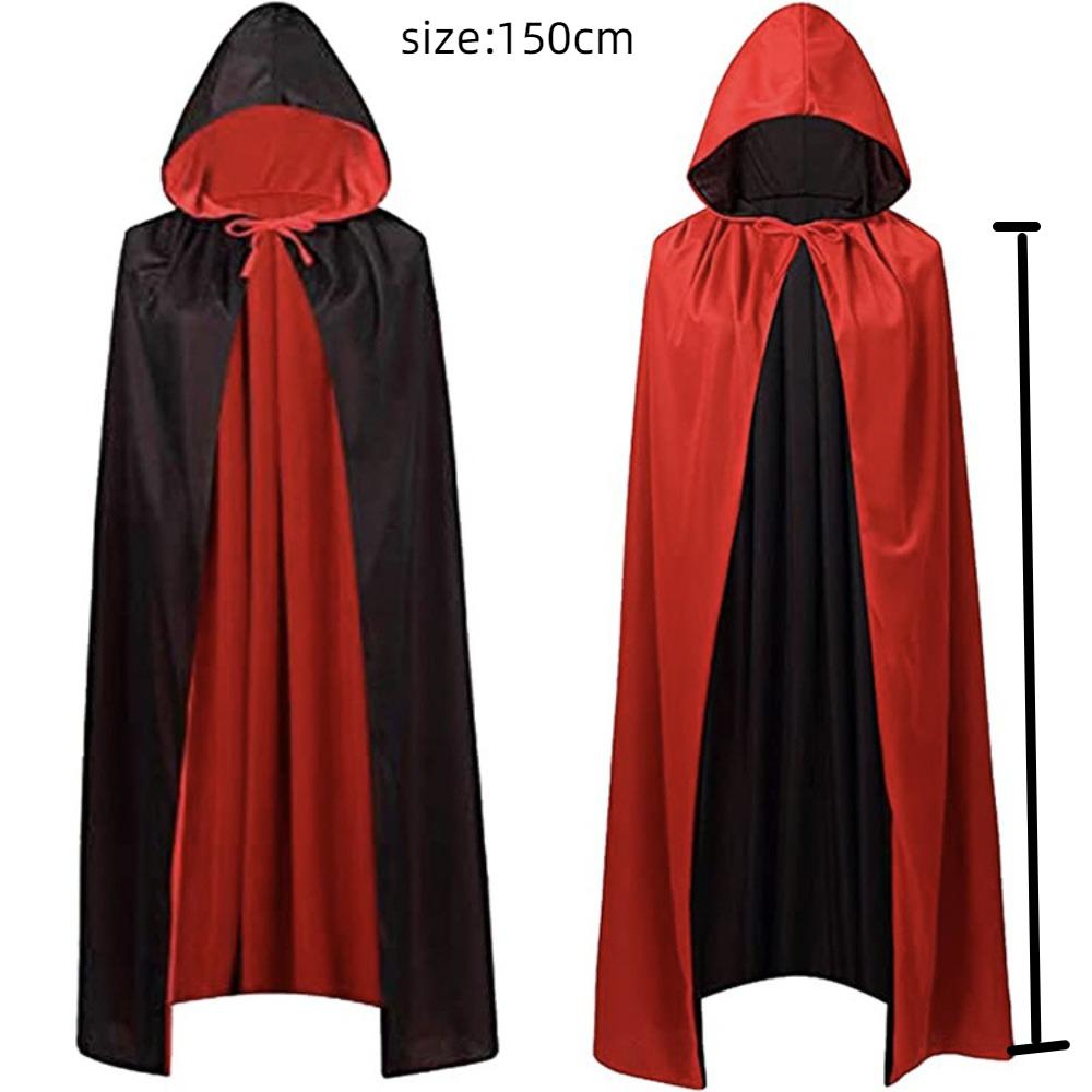 Dress Up Props Halloween Cape Scary Devil Hoody Cloak Fashion Demon Cloak  Halloween Costume
