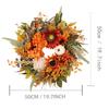 Autumn Harvest Wreath Artificial Pumpkin Wreath Front Door Autumn Wreath for Thanksgiving Harvest Halloween Party Wreath Decor