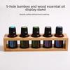 Подставка для эфирных масел из бамбука с 5 отделениями - гладкая отделка