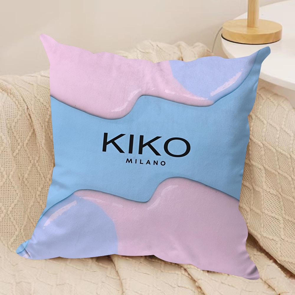 Cosmetics Brand KKiko Cushion Cover Short plush Doublesided Print Square Throw Pillow Covers Sofa Home Cushion Decor
