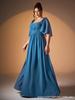  evening gown, sexy leg-revealing long dress, slimming figure-concealing high-waisted dress, banquet gown