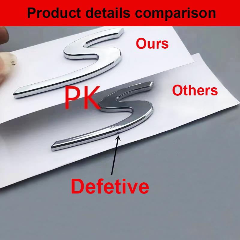 Top Quality 3D Car Letter Rear Trunk Logo Emblem Badge for Cayenne Panamera WPOQ5 Carrera targa Cayman Taycan electric 911 GTS GT3 RS