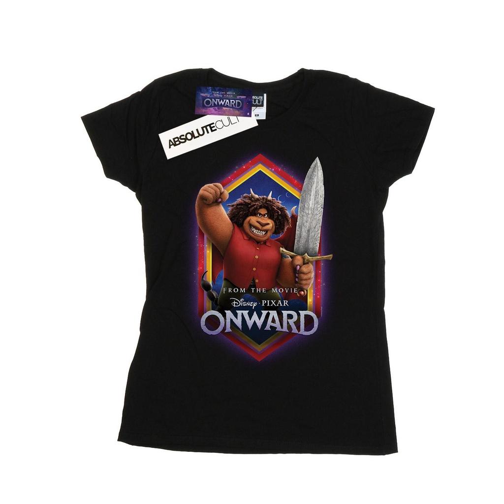 Disney Womens/Ladies Onward Corey Manticore Crest Cotton T-Shirt