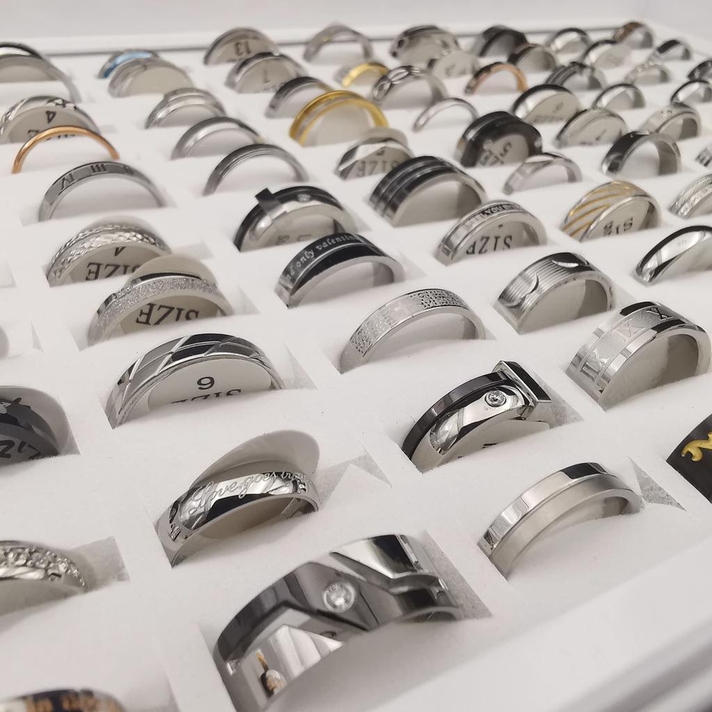 20 шт., детское кольцо маленького размера для мужчин и женщин из титановой стали и нержавеющей стали