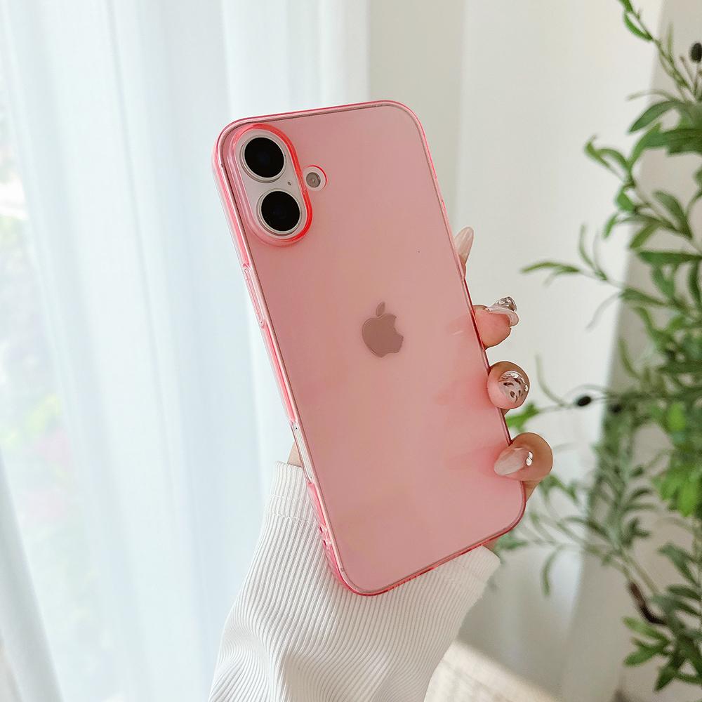 Colorful Candy Color Transparent Soft Case For For Iphone Air 17 16 15 14 13 12 11 Pro Max Plus Mini Silicone Ultra Thin Clear Shell