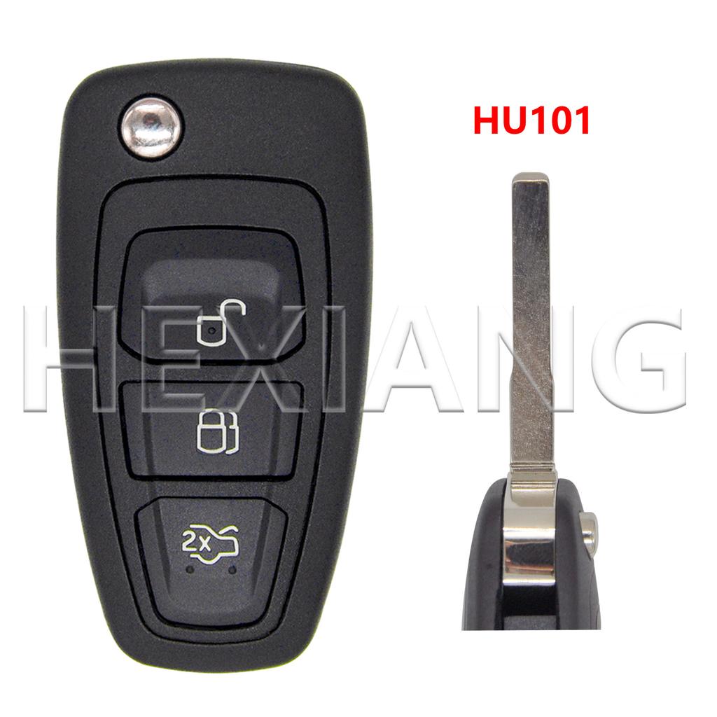 DR 2/3 Button HU101/F021 Blade Car Key Shell Case For Ford Ranger Galaxy Mondeo C-Max S-Max Focus Transit Tourneo Custom MK3 MK4