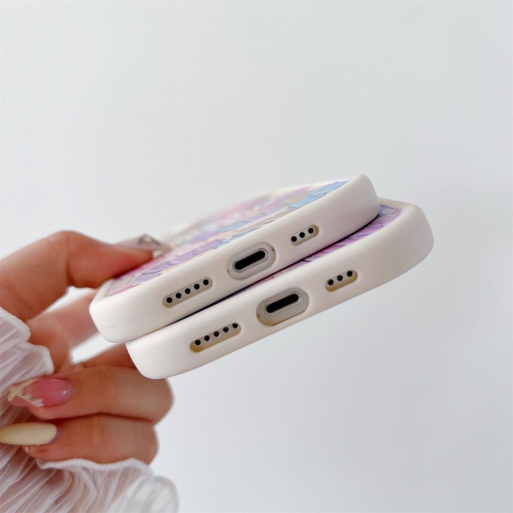 Картина маслом, красочный узор с улыбкой, мягкий корпус из ТПУ, модный чехол для телефона для iPhone, Samsung Vivo, Xiaomi Oppo Infinix