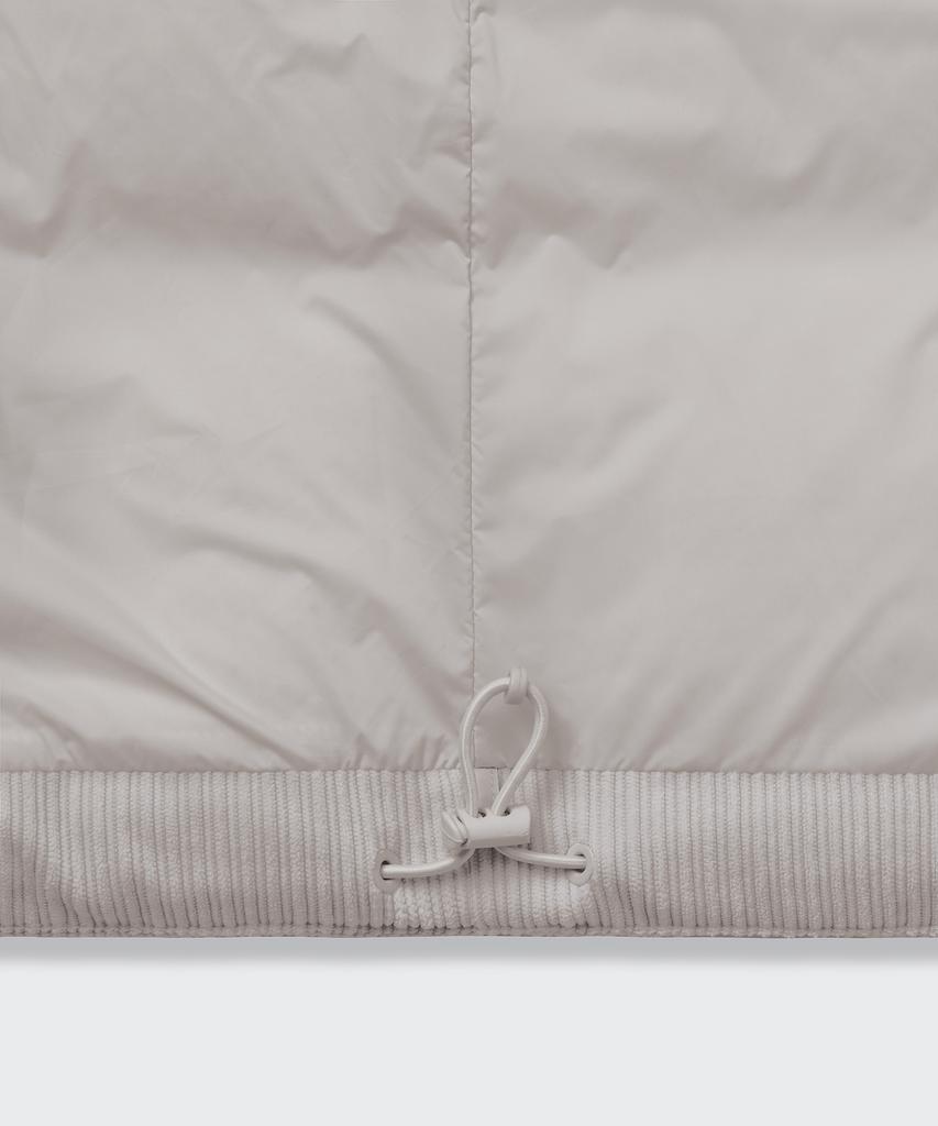 Musinsa Standard Corduroy Down Puffer Short Padded Jacket [Dusty Cream]