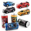 Electric Can Light Remote Control Car Mini Canned Four-Way Wireless Remote Control Car Racing Car With Roadblock Toy Car