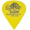 Jim Dunlop TORTEX SHARP Picks with Musent Custom Players Picks (12-Pack) 0.73mm 412B073-YEL-12P
