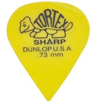 Медиаторы Jim Dunlop TORTEX SHARP с медиаторами Musent Custom Players (12 шт.) 0.73мм 412B073-YEL-12P