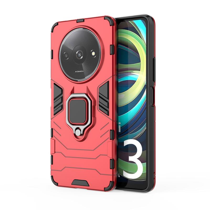 Для Xiaomi Redmi A3 Чехол Бампер Противоударная Броня Магнитная Присоска Подставка Полная Задняя Крышка Для Чехла Redmi A3 Для Redmi A3 6,71 дюйма