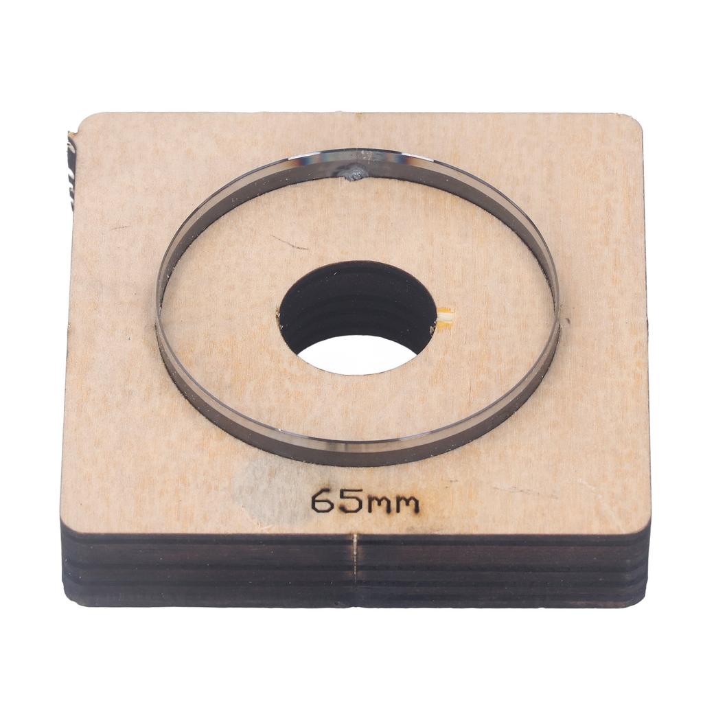 Форма для круглой резки диаметром 65 мм, круглое кольцо, металлическая штамповочная форма с деревянной доской