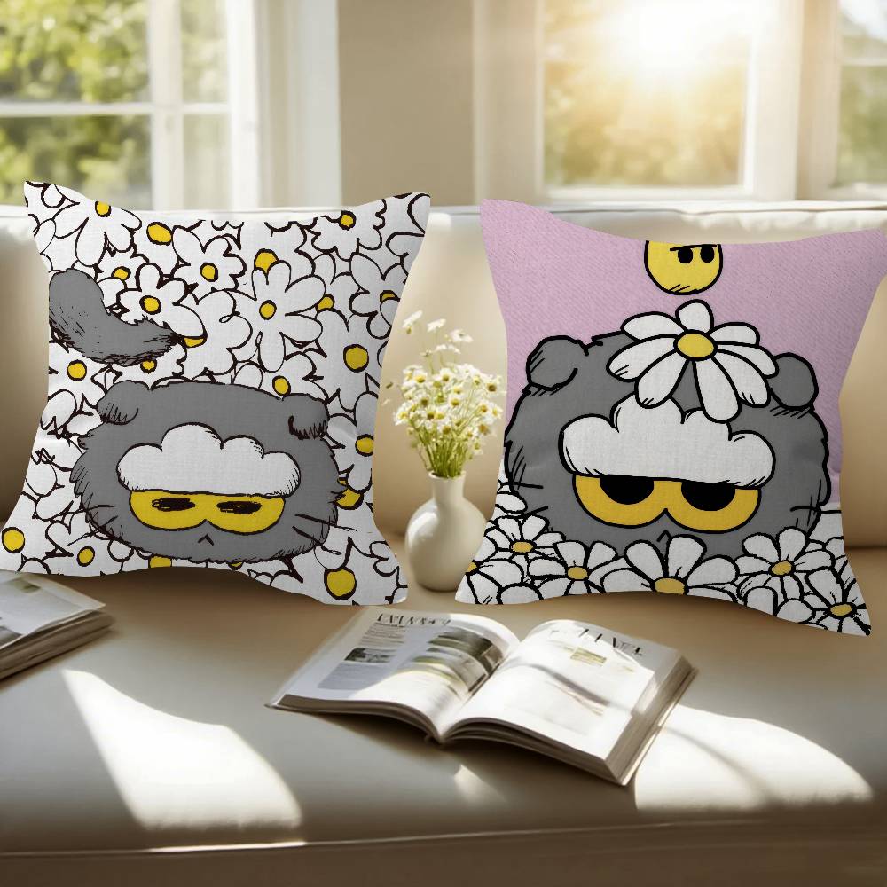 Cushion Cover 30X50 Polyester Sofa Cushions Decorative Throw Pillows Home Decoration Pillowcover Cloud Cat Z-Zoa Cartoon