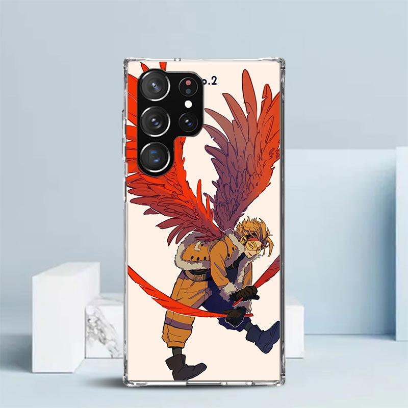 Чехол-книжка Hawks MHA My Hero A-Academy для Samsung Galaxy S25 Edge S26 S24 S23 Ultra Чехол для телефона S22 S21 Plus S20 FE С рисунком