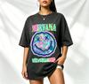 2026 New Street Style Loose And Retro Smiling Face Round Ring Retro Graffiti Cotton Top