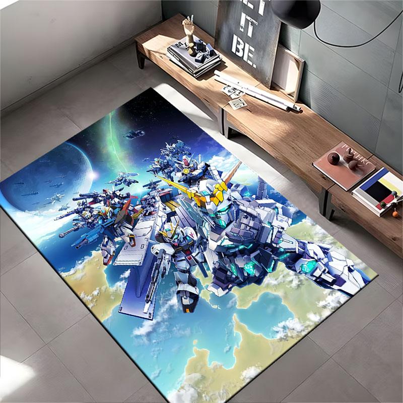 Futuristic Mecha Space Battle suitable as a non-slip mat for the living room or bedroom sofa