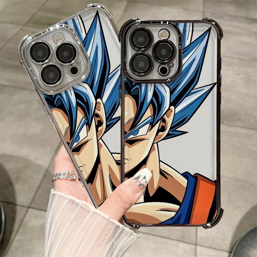 Чехол для телефона Dragon Ball Goku Мягкий чехол для iPhone 16 XR 15 11 13 14 Pro 16Plus XS MAX 12 15Pro Max 11Pro