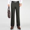 Мужские осенне-зимние утолщенные брюки в стиле business casual прямого кроя
