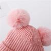 Winter Newborn Ear Protection Hat Warm Children Earmuffs Cap Cute Baby Beanies with Pop