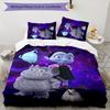 Vampirina 3pcs Bedding Set Duvet Cover Closure Includes 1 Duvet Cover & 2 Pillowcases for All Seasons Bedroom Home Dorm Decor