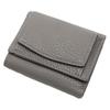 Fancywonderland Wallet Mini Wallet Genuine Leather Coin Purse Card Case Skimming Prevention Ladies Men's (light Gray)
