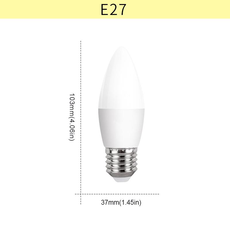 10pcs E27 E14 Led Bulb 220V Candle Bulb Energy Saving Lamp 3W 6W 9W 12W Led Chandelier Light Spotlight Led for Home Decoration
