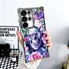 Цветочный Череп Цветок Скелет Покрытие Чехол для Телефона Для Samsung Galaxy S24 S25 FE S26 Edge S23 Ultra S22 S21 Plus S20 Противоударный Aira