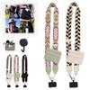 Mobile Phone Strap with Zippered Pouch Mini Card Holder Crossbody Adjustable Length Clip And Go Cellphone Hanging