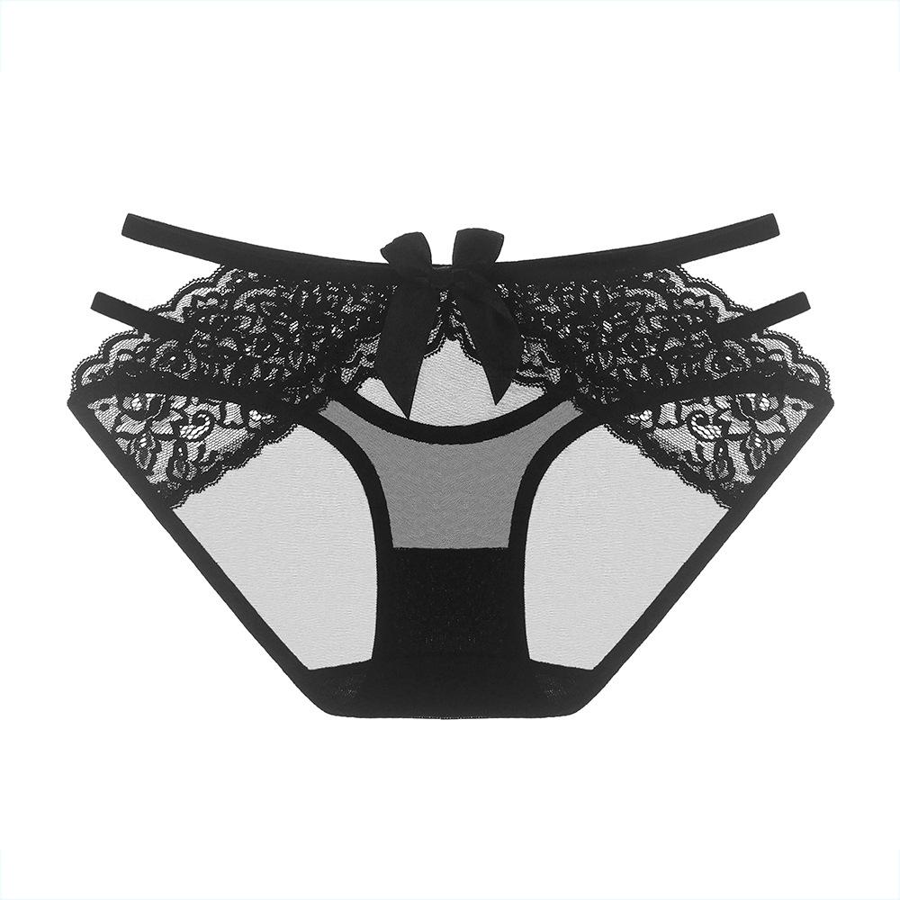 Panties Women's Lace Mid-waist Hip Lift Hollow Sexy and Breathable Mesh Seamless Women's Briefs 5003