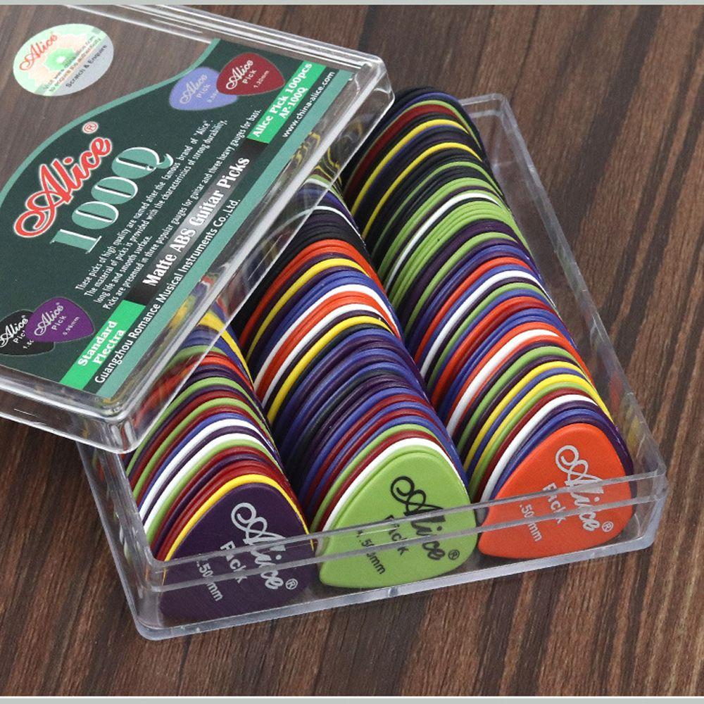 0.58 - 1.5 mm Multiple Color 1 Box Acoustic Bass Mediator Guitar Picks Plectrum Guitar Accessories