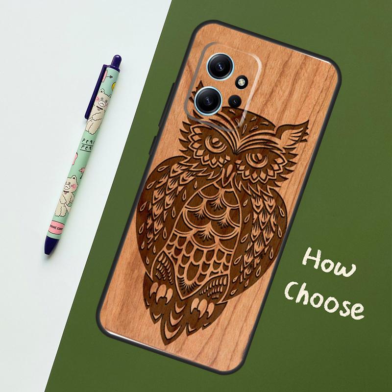 Turtle Elephant Dragon Wood Case For Xiaomi Redmi Note 12 11 10 9 Pro 12S 11S 10S 9S Back Cover For Redmi 12 9C 10C 12C