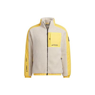 X National Geographic Colorblock Толстая спортивная куртка для активного отдыха на флисовой подкладке Мужские куртки Off-White IL8985