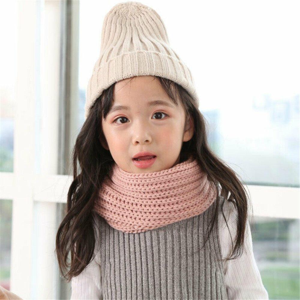 Warm Kids Scarf Soft Knitted Scarf Fashion Neck Warmer  Baby Boys Girls