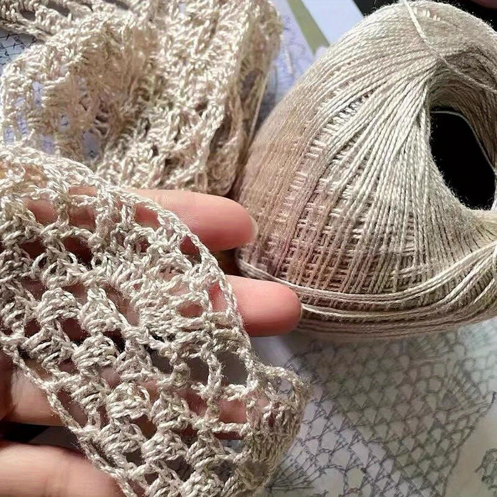 4pcs Thin Yarn Perfect DIY Knitting Crocheting and Embroidery Pearl Lace Thread Handmade Diy Braided Pure Crochet Silky Linen Bright Silk Thread