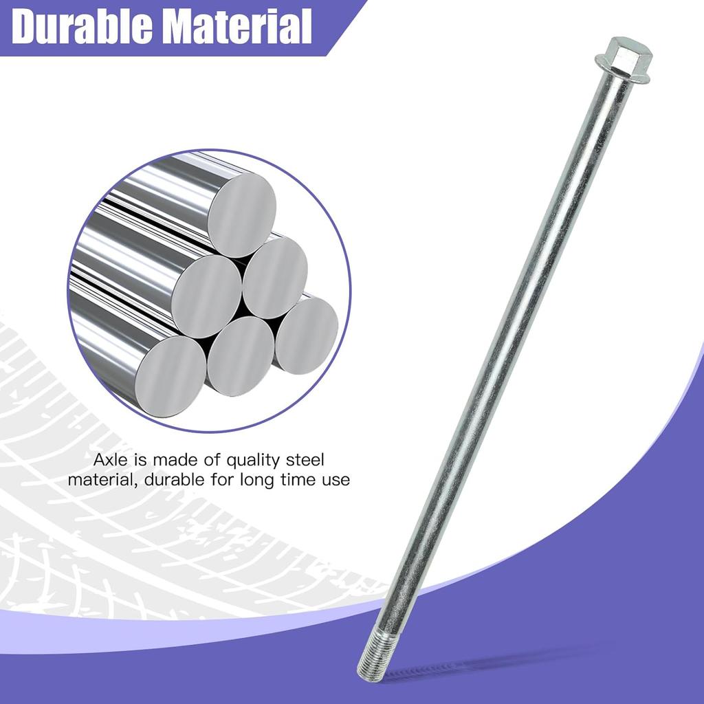 12 мм 270 мм Болт с гайкой задней оси мини-байка с колесными подшипниками 6201RS Замена для Coleman CT100U Мини-байк 97 куб.см 100 куб.см 2,5 3,0 л.с. Powersports