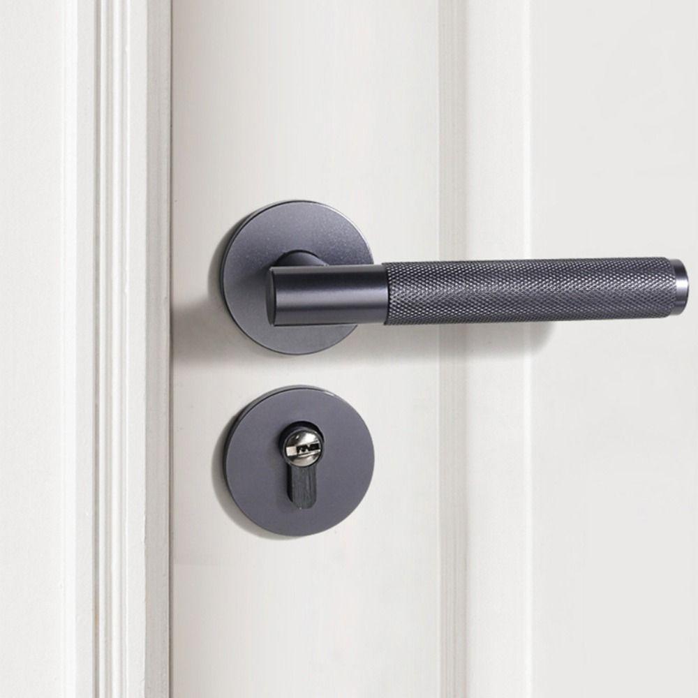 Изысканная дверная ручка, замок, элегантный межкомнатный дверной замок, бесшумный набор, дверная ручка, дверная фурнитура
