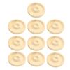 10pcs Bead Bracelet Display Tray Multipurpose Stylish Elegant Round Shape Solid Wood Jewelry Tray