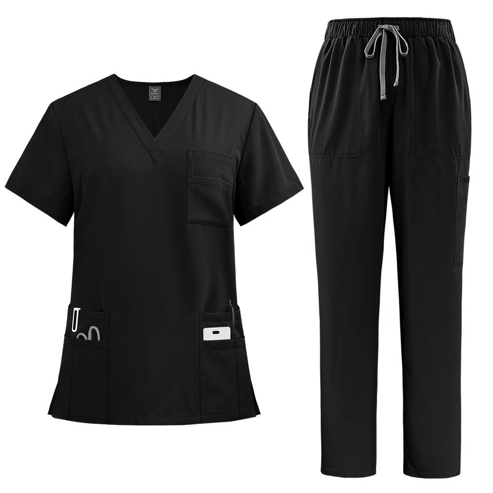 Doctors and Nurses Work Uniforms Surgical Gowns Hand Washing Gowns Operating Room Straight Pants Solid Color Suits for Women