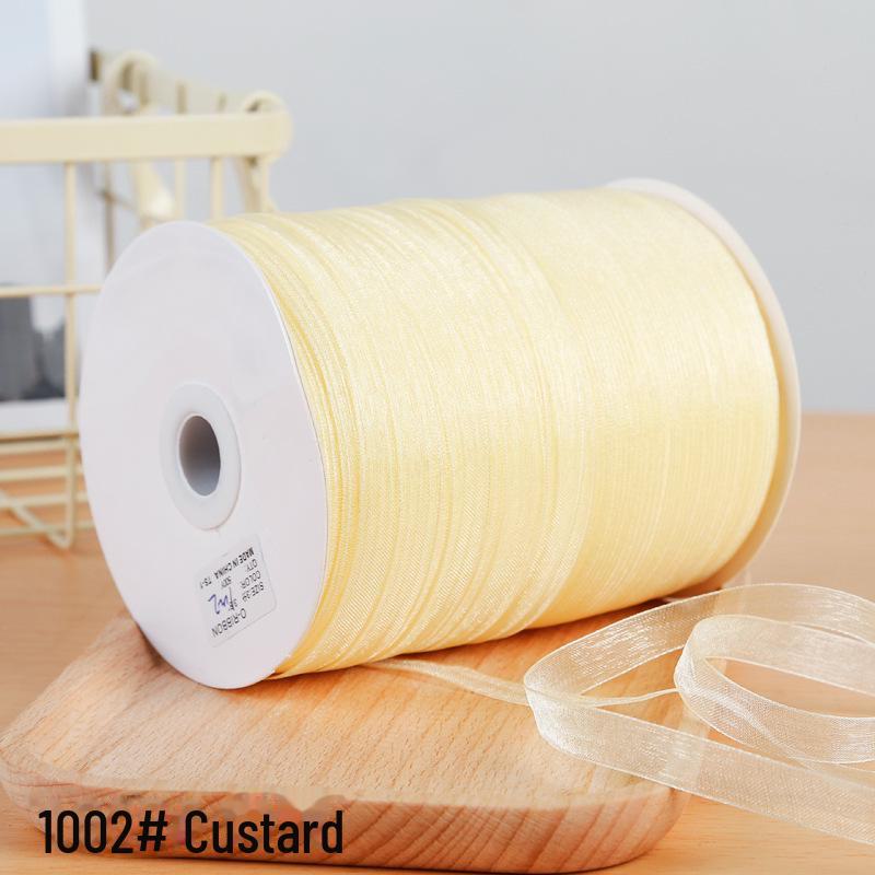 1 см прозрачная снежная пряжа лента для аксессуаров для волос и подарочных пакетов